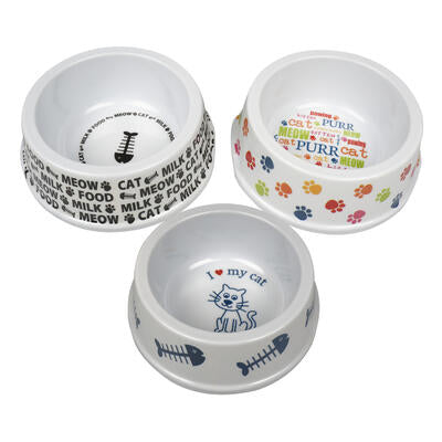 Pet Bowl- 6" 3 Assortments