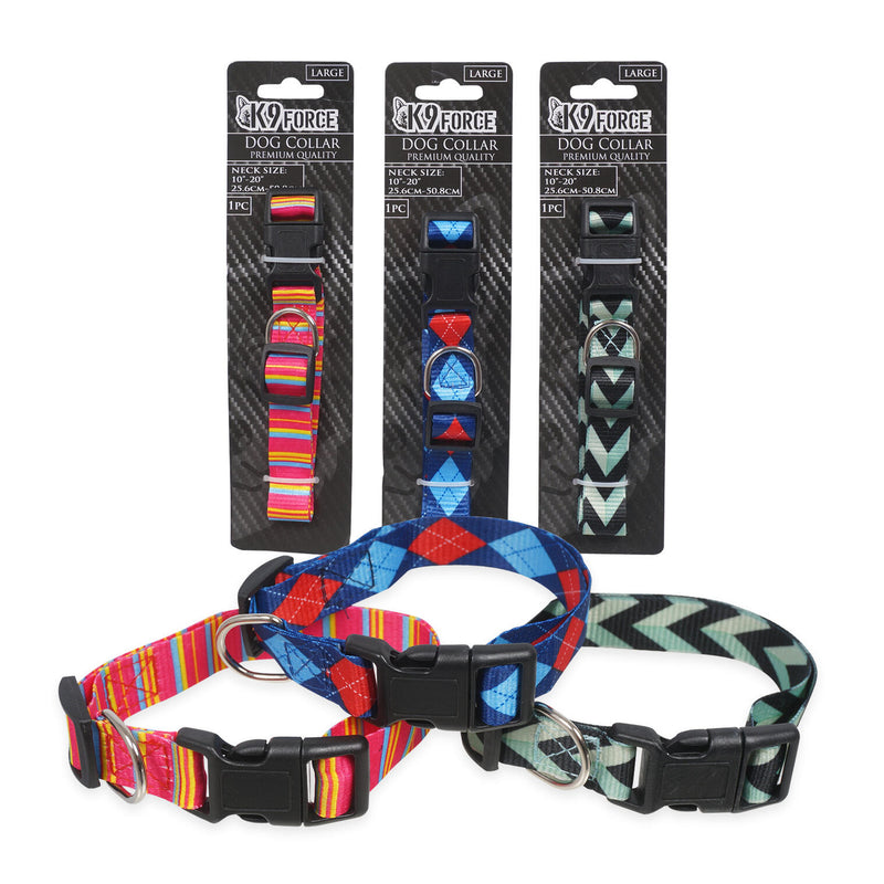 Adjustable Dog Collar- Large - 3 Assortments