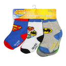 6 pack DC Comics Justice League Boys Infant Sock- 12-24M - Offpricebundles