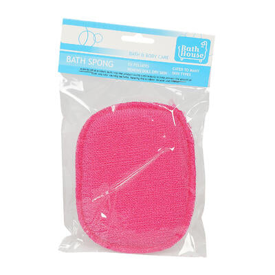 Bath Sponge 5"- Hot Pink