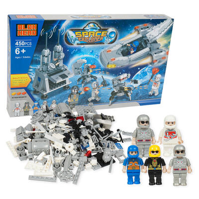 Blok Head 450 Piece Space Explorer Building Block Set - Offpricebundles