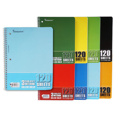 120 Sheet 3 Subject Notebook - Offpricebundles