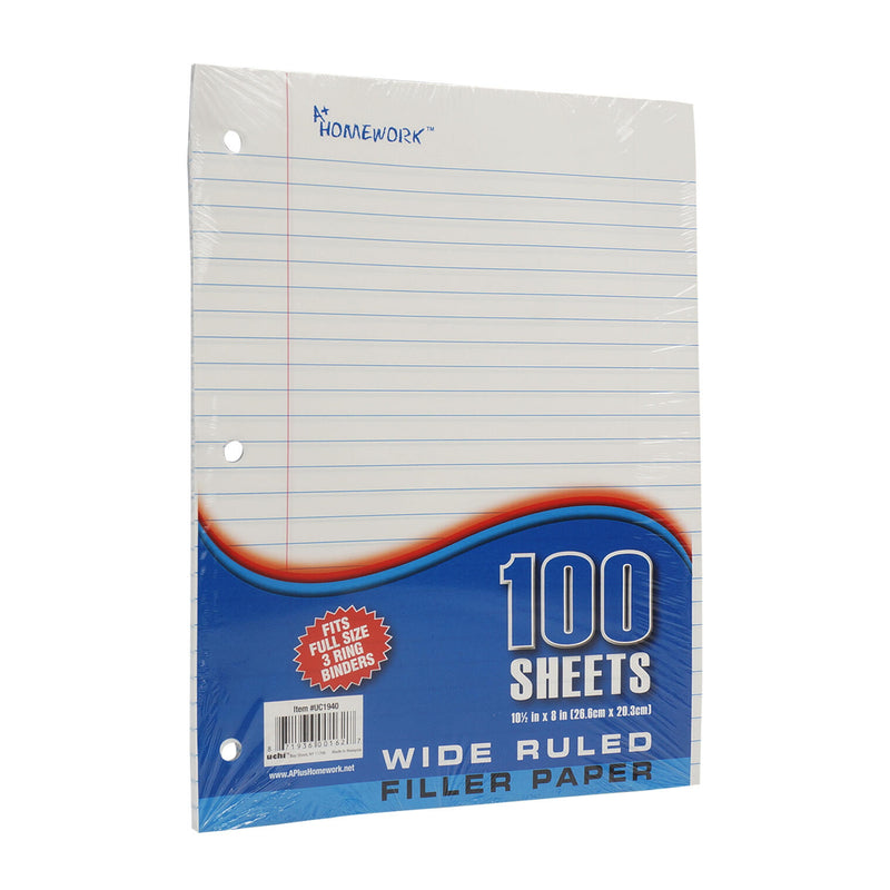 100 Sheet Wide Ruled Filler Paper - Offpricebundles