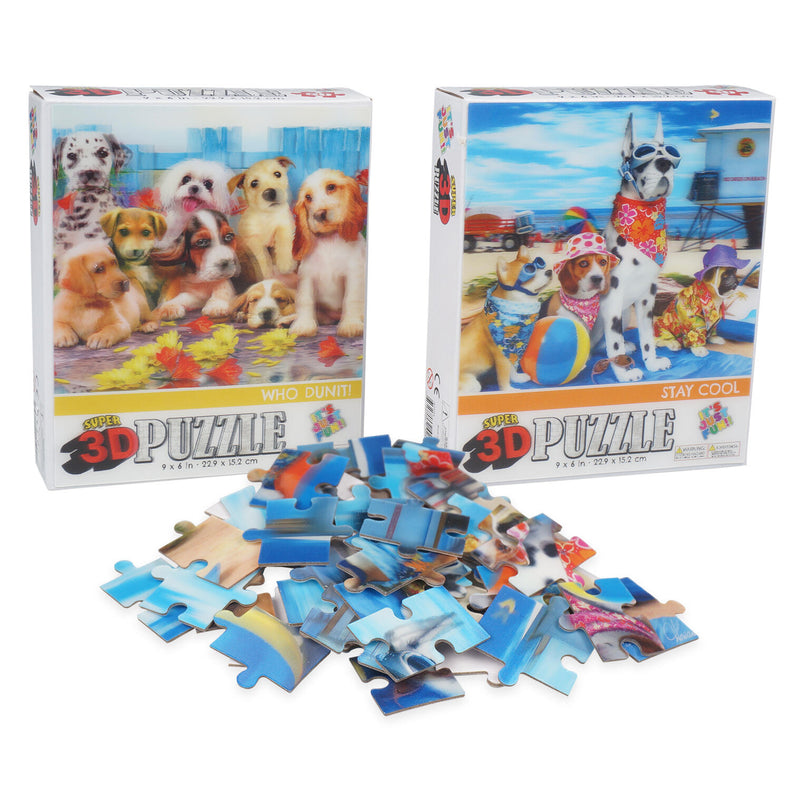 50 Piece 3D Stay Cool/Who Dunit! Puzzle - Offpricebundles