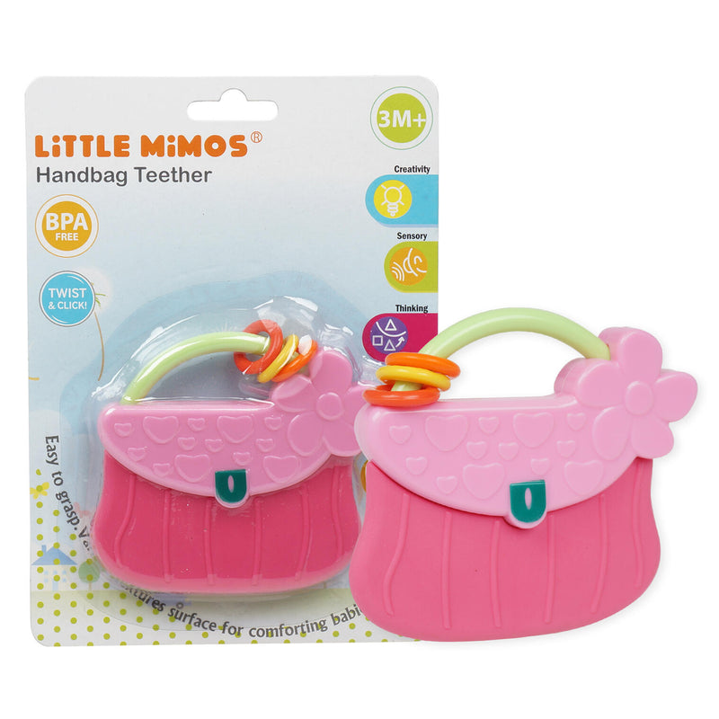 Little Mimos Pink Handbag Teether - Offpricebundles