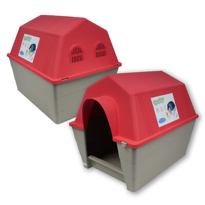 Red Jumbo Plastic Dog House