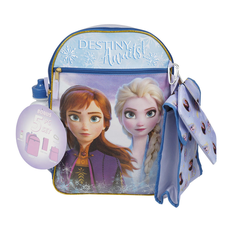 5 Piece Frozen 2 Backpack Set - Offpricebundles