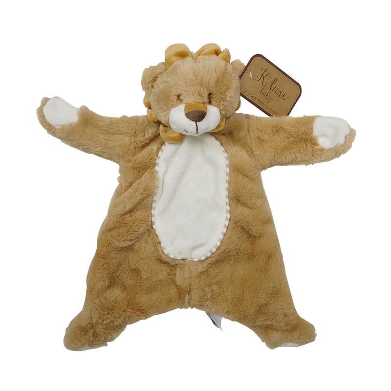 Lion Flattie Baby Toy with Crinkle and Rattle - Offpricebundles