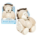 Little Mimos Baby Blanket W/ Lion Plush- Beige and White - Offpricebundles