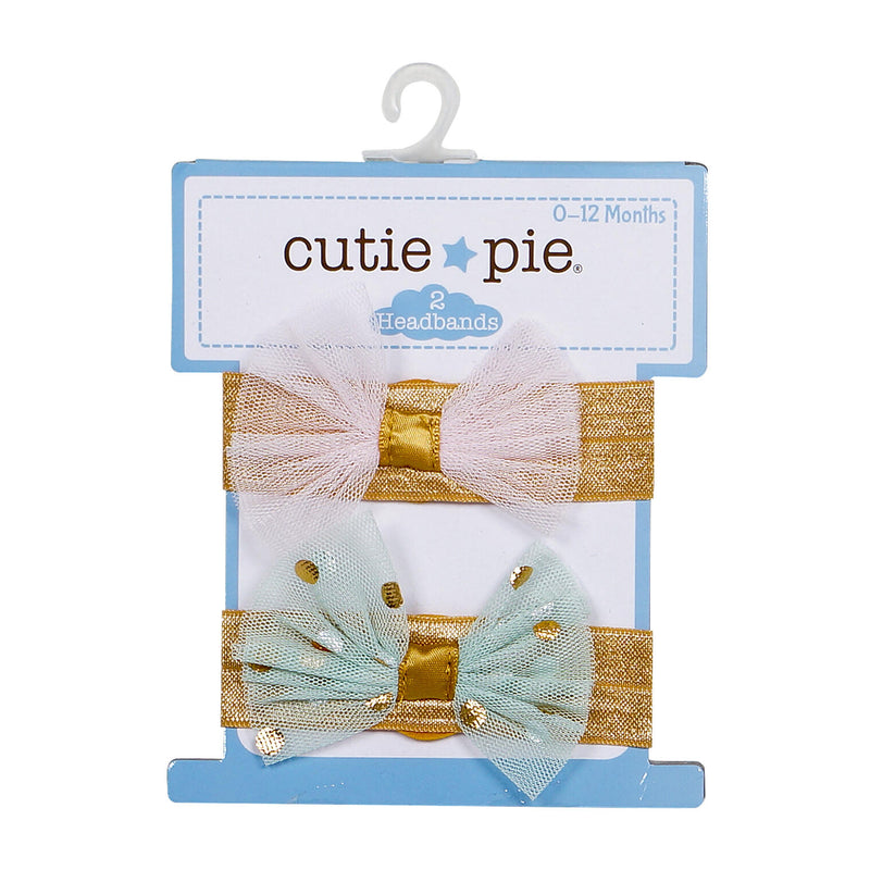 2 Piece Bow Headband- Assorted - Offpricebundles