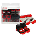4 pack Marvel Spiderman Boys Bootie Sock Set- 0-12M - Offpricebundles