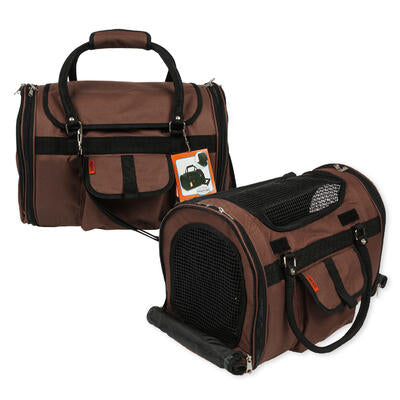 Privacy Pet Carrier- Chocolate