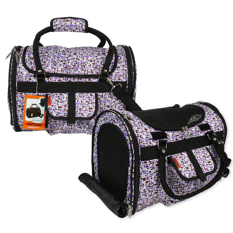 Privacy Pet Travel Carrier- Mosaic Purple