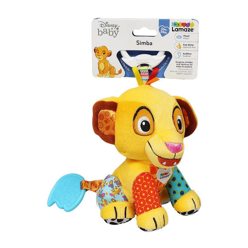 Disney Simba Clip & Go Plush for Baby by Lamaze – The Lion King - Offpricebundles