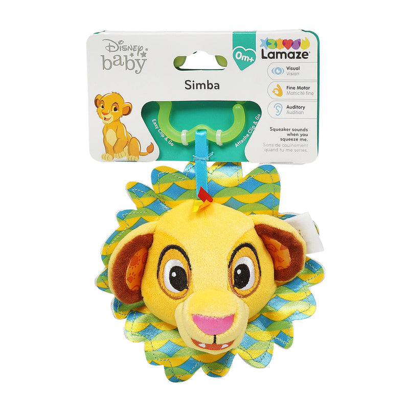 Disney Simba Clip & Go Plush for Baby by Lamaze – The Lion King - Offpricebundles