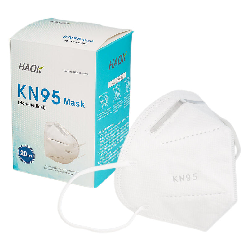 KN95 Disposable Respirator Mask- White 