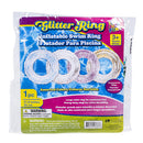 21.65" Glitter Inflatable Swim Ring- Assorted