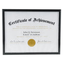 Certificate Frame- 11"- Black with Silver (24 pieces)