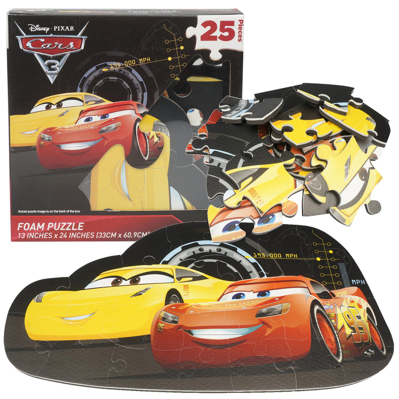 Disney Pixar 25 pc 13x24 in Cars Foam Puzzle - Offpricebundles