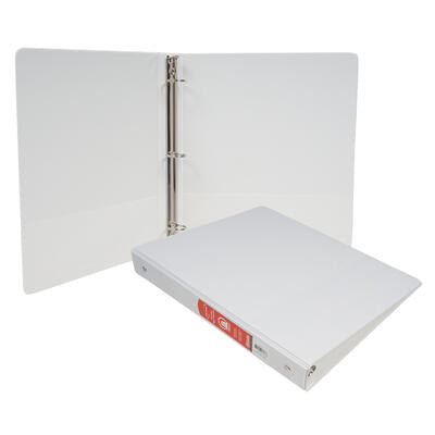 BINDER 1" 3 RING VIEW WHITE - Offpricebundles