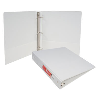 BINDER 1.5" WHITE 3-RING - Offpricebundles