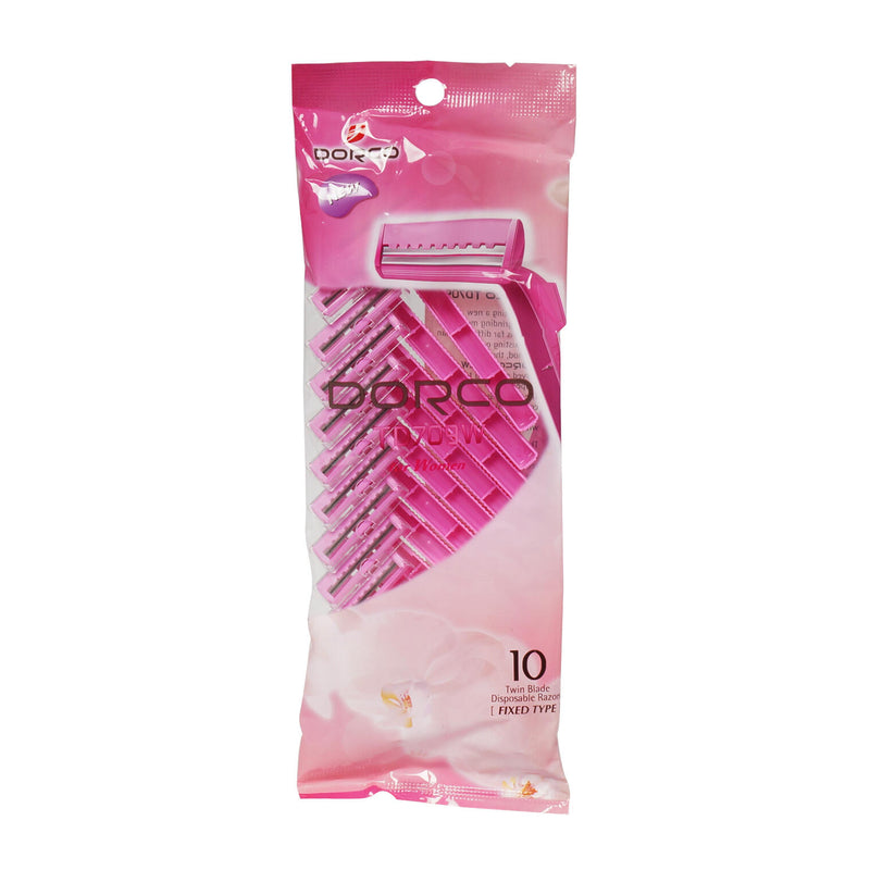 Dorco Women's Pink 10 pk Twin Blade Razor