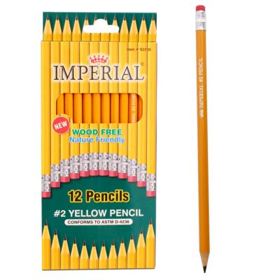 Imperial Number 2 Yellow Pencil 12-pack - Offpricebundles