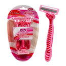 Magic 4-Blade Pink Swivel Razor Head 6 pk - 5.25"